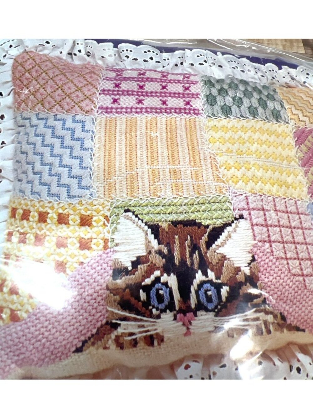 Creative Expressions Needlepoint Kit Peek-A-Boo Kitten 11" X 14" Finished Size